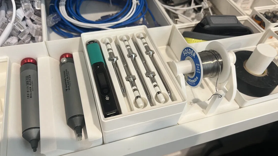 Giá đỡ lưu trữ cho máy hàn Pinecil Gridfinity - Image 2