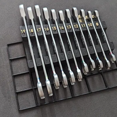 Giá đỡ cờ lê kết hợp Wera Joker 8-19mm tương thích Gridfinity