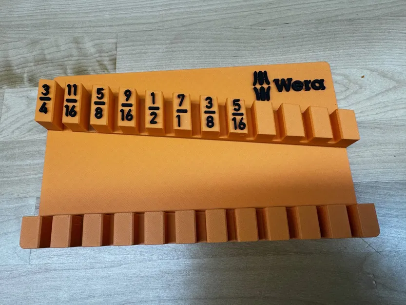 Kệ lưu trữ Gridfinity cho cờ lê kết hợp Wera SAE - Image 2