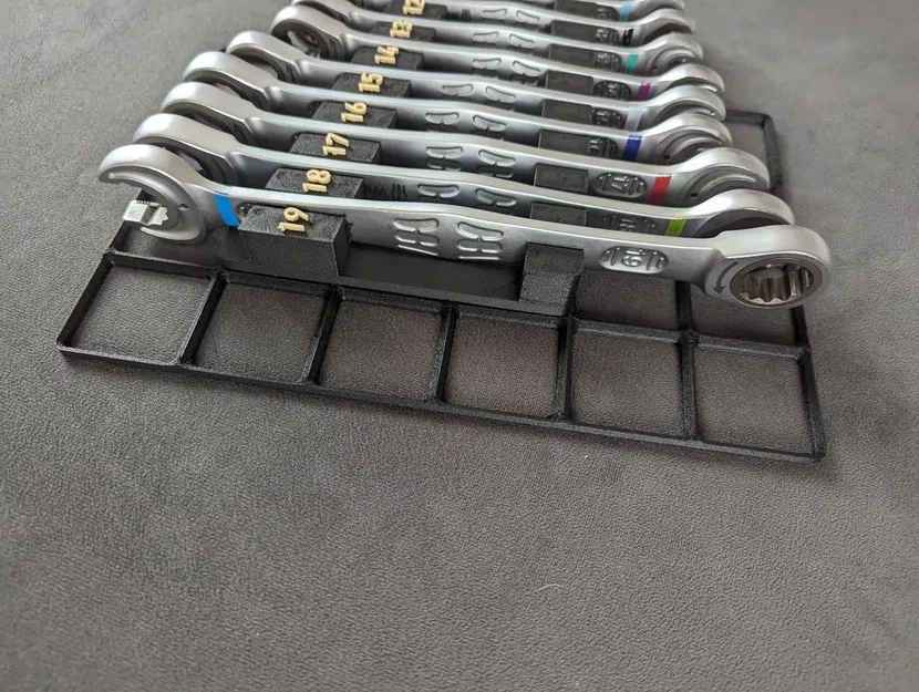 Giá đỡ cờ lê kết hợp Wera Joker 8-19mm tương thích Gridfinity - Image 3