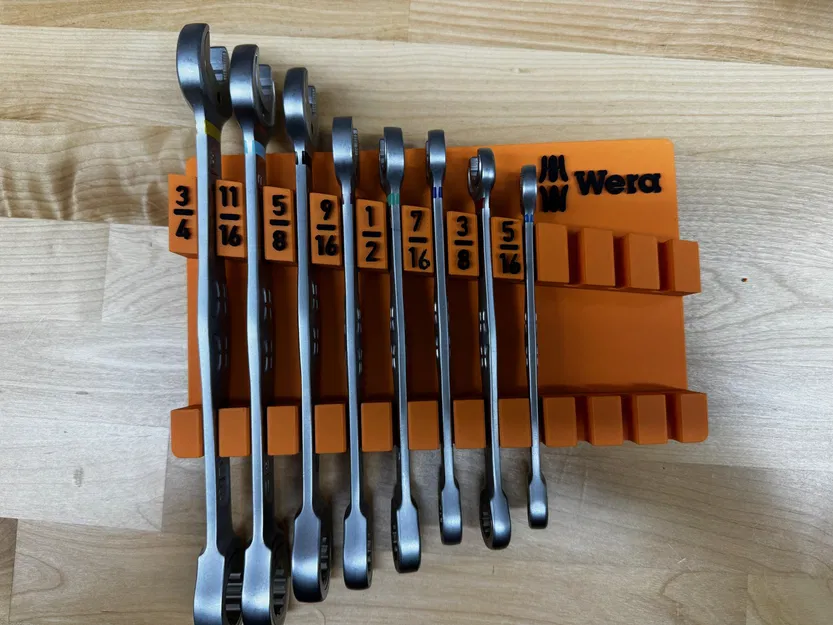 Kệ lưu trữ Gridfinity cho cờ lê kết hợp Wera SAE - Image 5