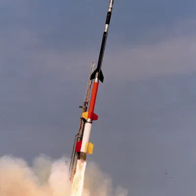 Các bộ phận chuyển tiếp của tên lửa mô hình Black Brant XII