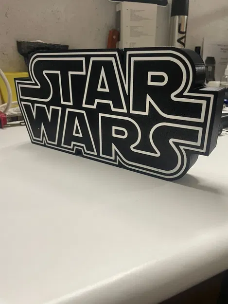 Đèn LED hình logo Star Wars với thiết kế hai màu - Image 1