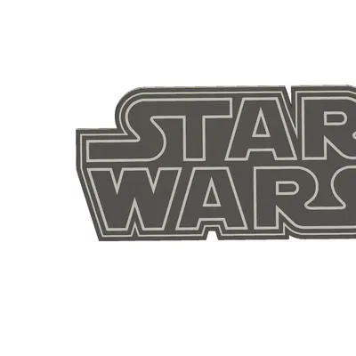 Đèn LED hình logo Star Wars với thiết kế hai màu