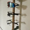 Giá treo mũ bảo hiểm và kính đạp xe bằng gỗ gắn tường - Thumbnail 2