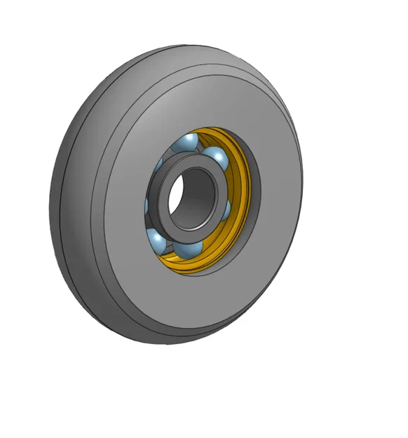 Bánh xe đường kính 40mm trên bạc đạn 608Z - Image 1