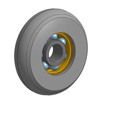 Bánh xe đường kính 40mm trên bạc đạn 608Z