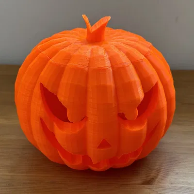 Đèn bí ngô Halloween với đáy phẳng và nắp mỏng