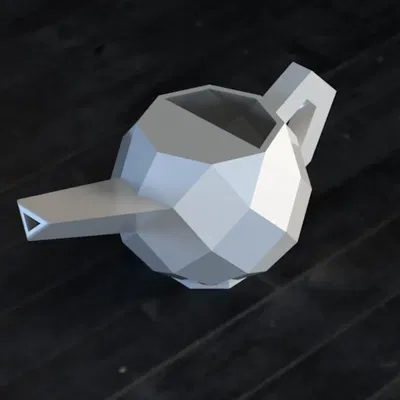 Bình tưới cây phong cách Low Poly