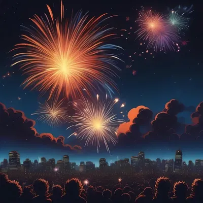 Pháo hoa ban đêm - Mô hình lithophane đôi Hueforge