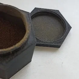 Đồ đựng gia vị hình lục giác với nắp vặn
