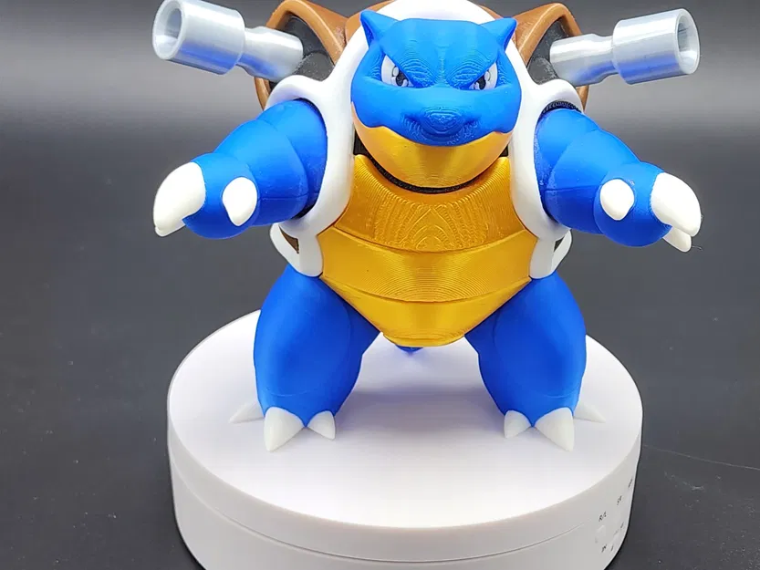 Mô hình Tortank (Blastoise) 3MF phân loại theo màu sắc - Image 1