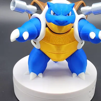 Mô hình Tortank (Blastoise) 3MF phân loại theo màu sắc