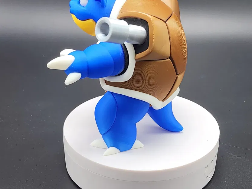 Mô hình Tortank (Blastoise) 3MF phân loại theo màu sắc - Image 4