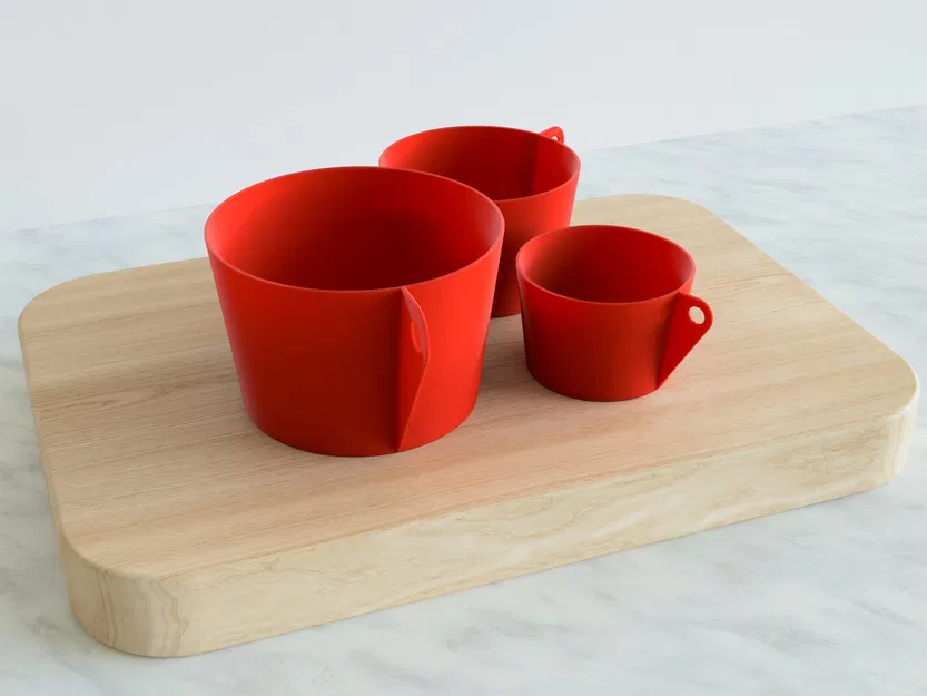 Cốc đo lường tham số không cần giá đỡ (US Cup & mL) - Image 1