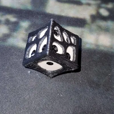 Xúc xắc xương d6 với khoảng trống 16mm