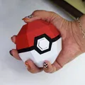 Pokeball Low Poly để lưu trữ Pokemon Low-Poly - Thumbnail 1