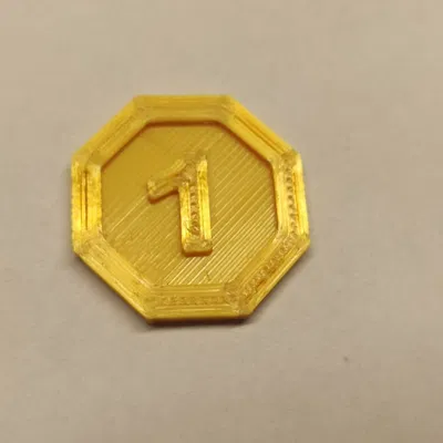 Tiền xu vàng cho trò chơi bàn và thẻ