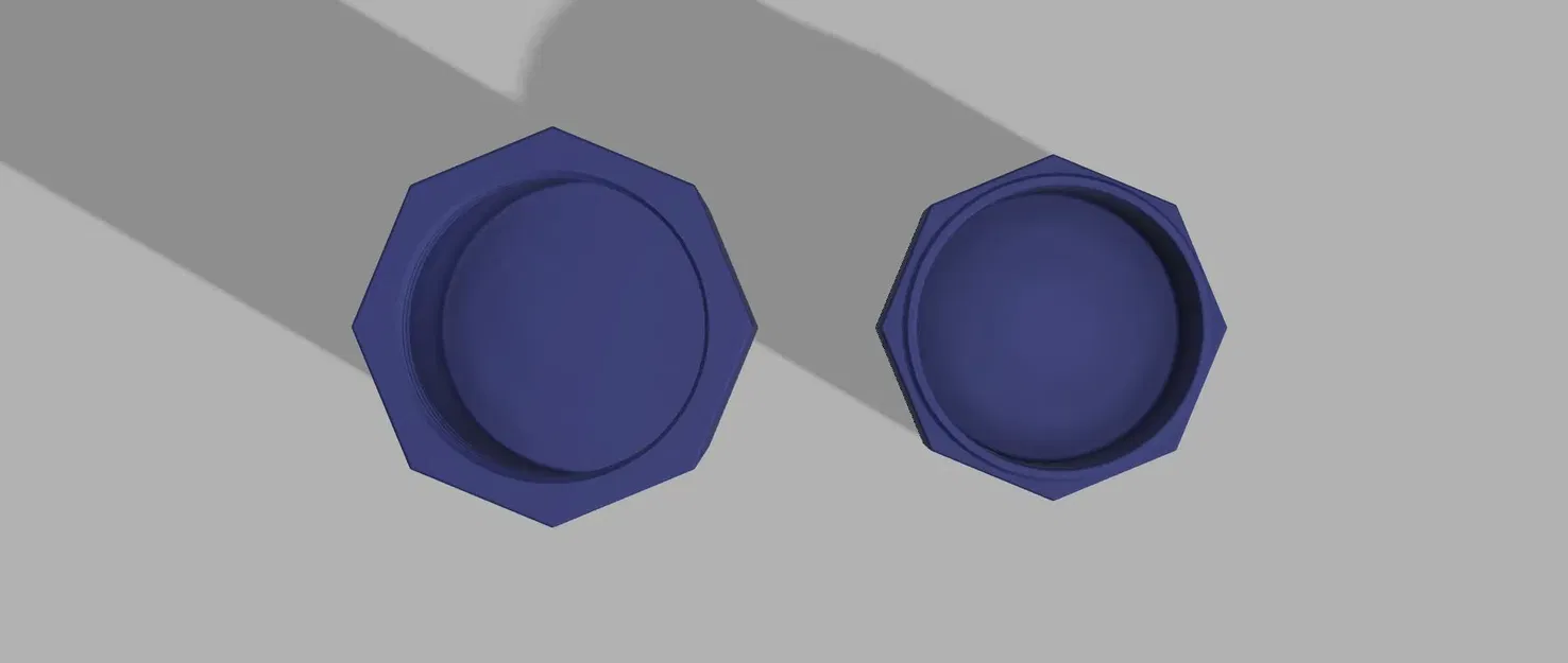 Đồ chứa hình bát giác với nắp vặn - Image 3