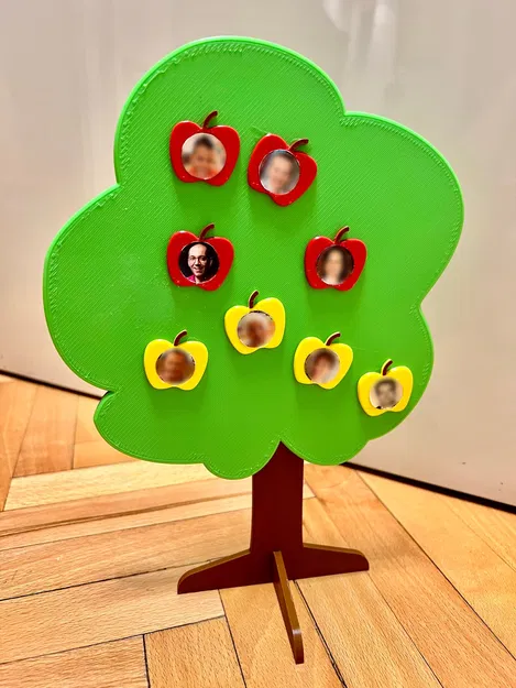 Khung ảnh cây gia đình in 3D cho bài tập mẫu giáo - Image 1