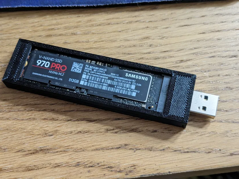 Vỏ bọc cho bộ chuyển đổi USB sang M.2 NVME SSD (cập nhật với... - Image 3