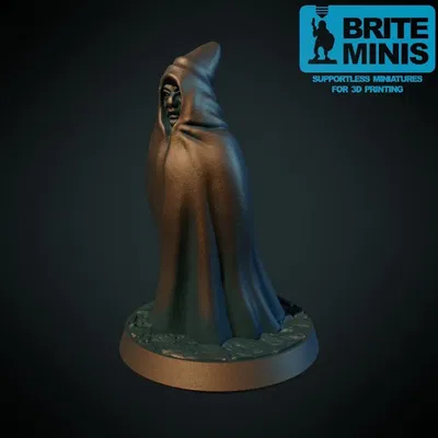 Người mặc áo choàng không cần hỗ trợ cho trò chơi bàn 28mm