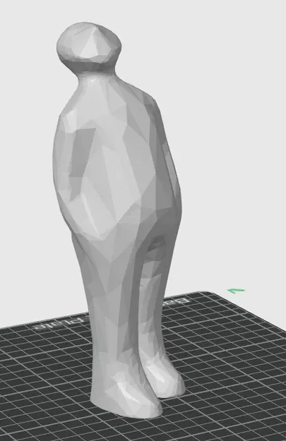 Tượng khách tham quan phong cách Low Poly - Image 1