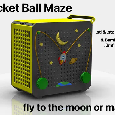 Trò chơi mê cung bóng tên lửa cho CoolerMaster Qube 500