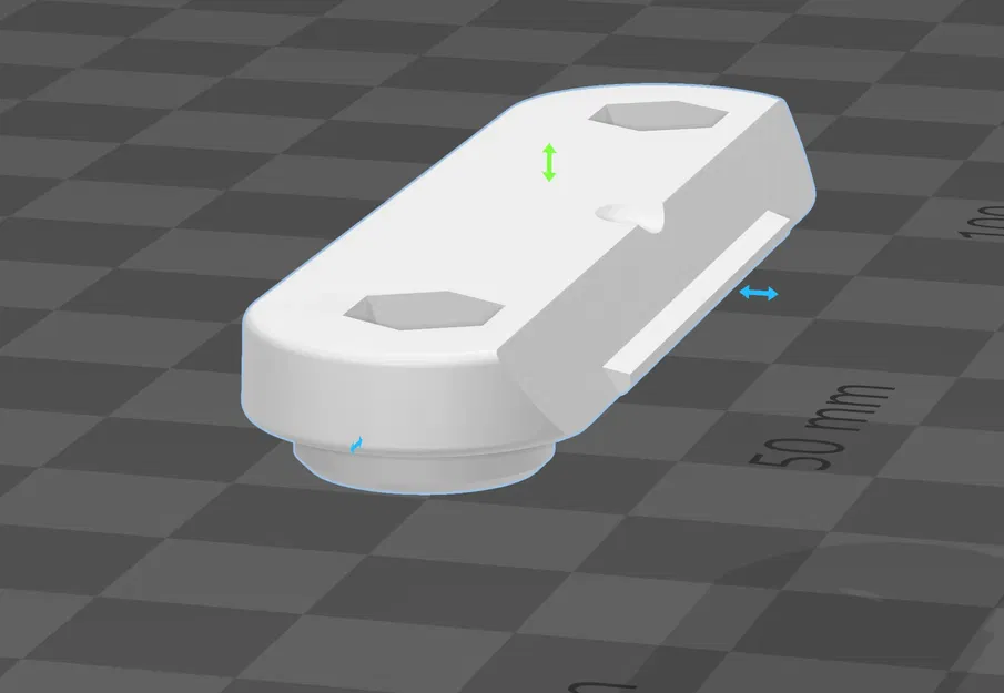 Nắp dưới trục Z Ultimaker 1156 với cạnh vát cho bảng điều kh... - Image 1