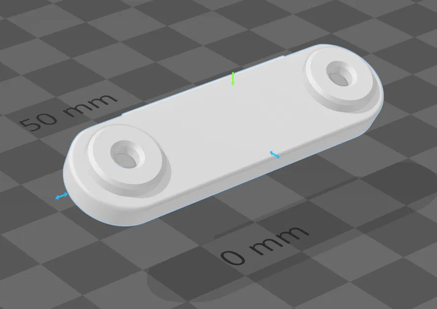 Nắp dưới trục Z Ultimaker 1156 với cạnh vát cho bảng điều kh... - Image 2