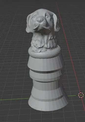 Mảnh cờ vua tượng chó giáo sĩ độc đáo - Image 1