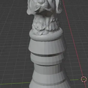 Mảnh cờ vua tượng chó giáo sĩ độc đáo