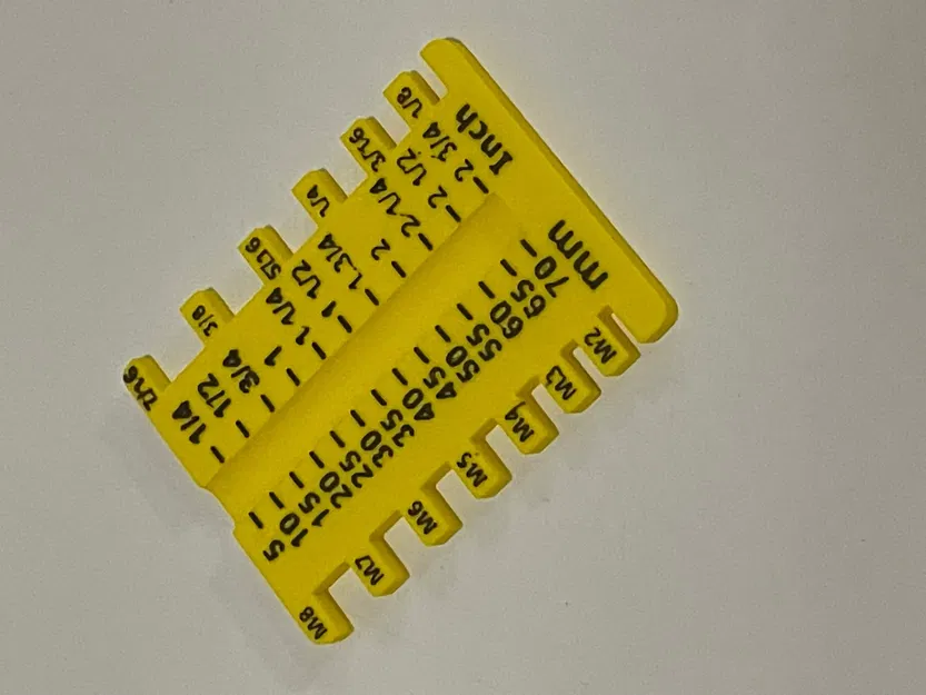 Công cụ đo kích thước và chiều dài vít theo hệ mét và hệ inch - Image 1