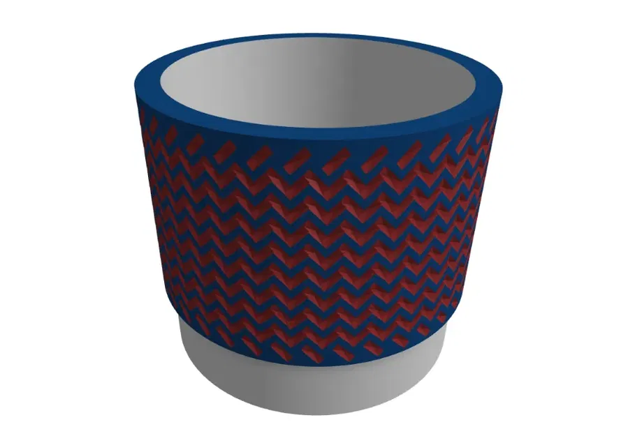 Chậu cây trang trí hình học E02 - Image 1