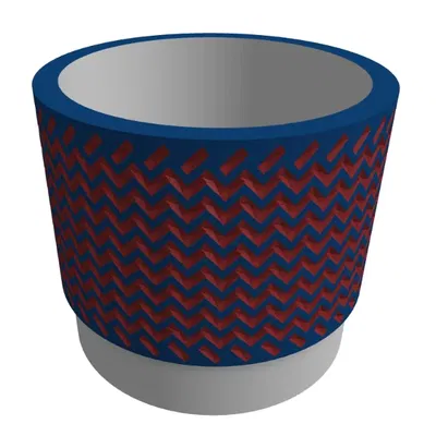 Chậu cây trang trí hình học E02