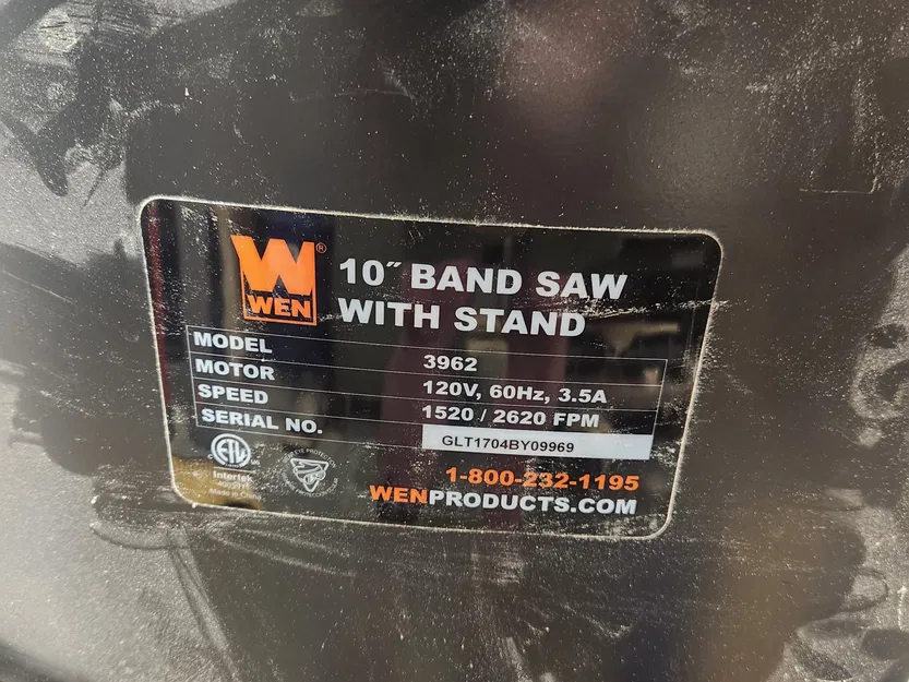 Bảng chèn thay thế cho máy cưa băng WEN 10" Model 3962 - Image 3