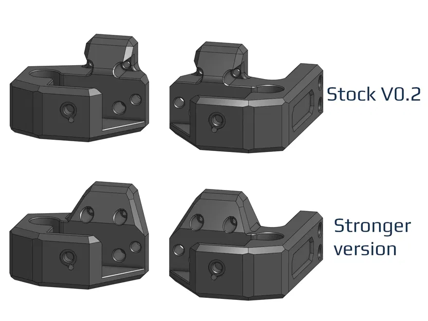 Giá đỡ giường V0.2 chắc chắn hơn cho máy in 3D - Image 1