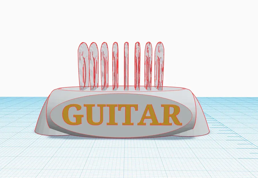 Đế nhạc cụ guitar tiện lợi cho việc in 3D - Image 1