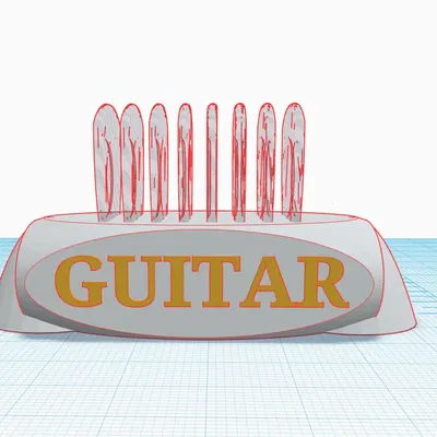 Đế nhạc cụ guitar tiện lợi cho việc in 3D