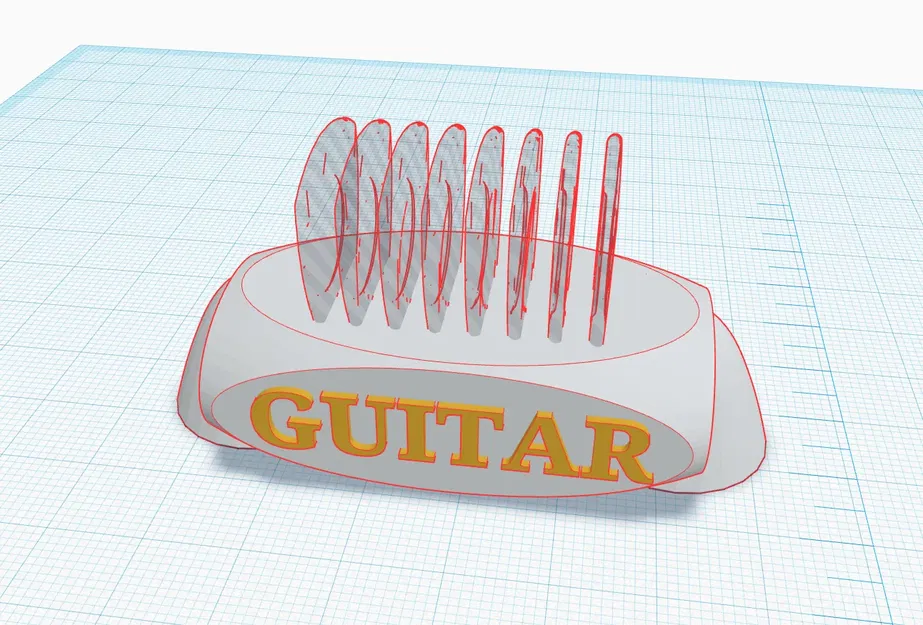 Đế nhạc cụ guitar tiện lợi cho việc in 3D - Image 2
