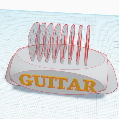 Đế nhạc cụ guitar tiện lợi cho việc in 3D