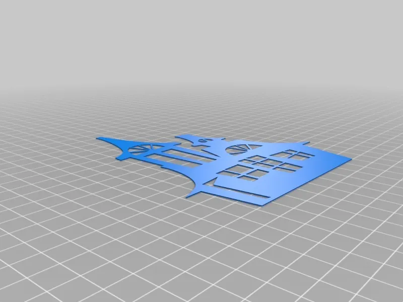 Nhà ma với cửa sổ kính màu in 3D - Image 5