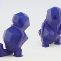 Nhân vật Squirtle phong cách low-poly trong Pokemon - Thumbnail 1