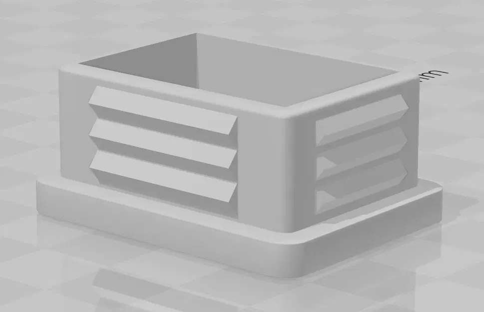 Nắp chặn ống hình chữ nhật 30x40 cho ống vuông - Image 1