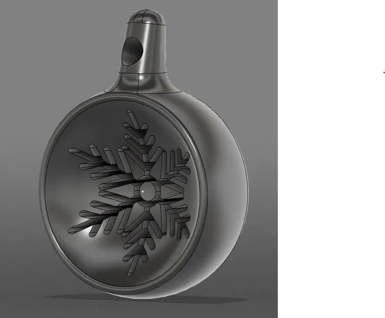 Quả cầu Giáng sinh hình bông tuyết cắt họa tiết - Image 1