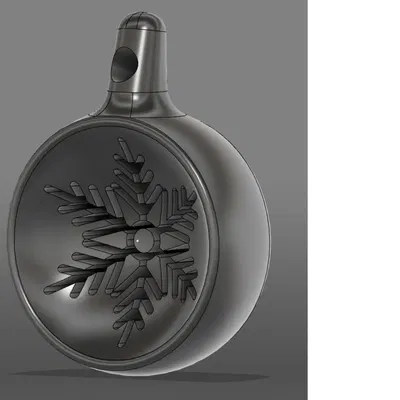 Quả cầu Giáng sinh hình bông tuyết cắt họa tiết