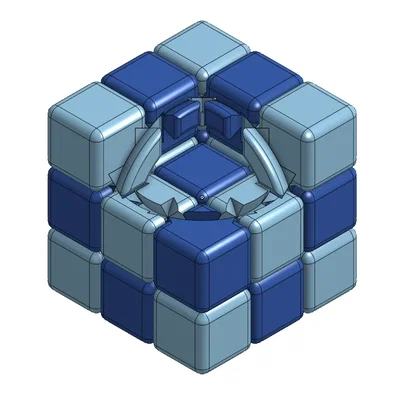 Cube Rubik in Place đa vật liệu cho máy in Prusa XL
