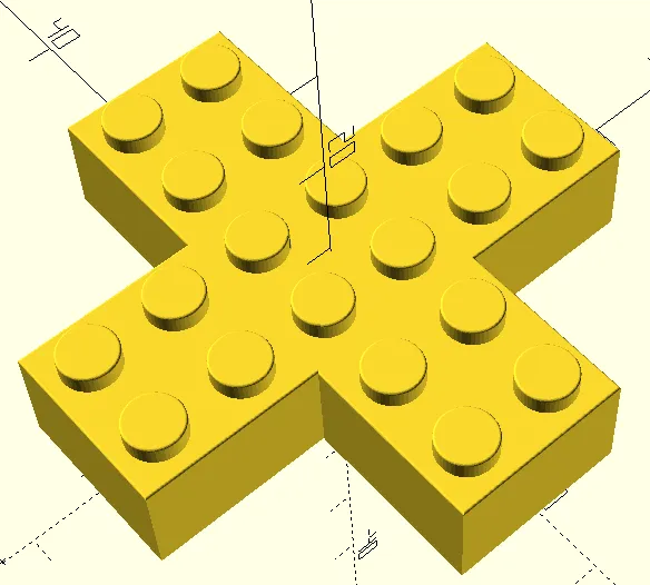 Gạch hình chữ thập tương thích Lego - Kích thước 6x6 và 8x8 - Image 1