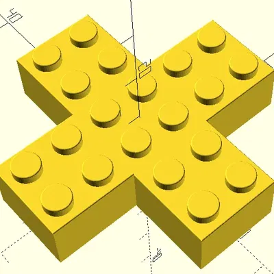 Gạch hình chữ thập tương thích Lego - Kích thước 6x6 và 8x8