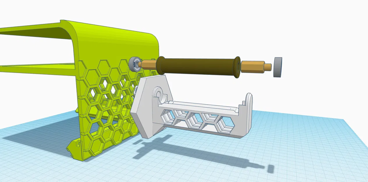 Giá đỡ cuộn filament v2 cho máy in 3D Honeycomb - Image 2